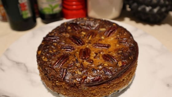 Finished Keto Pecan Pie