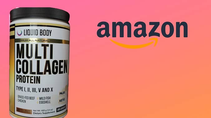 Liquid Body Multi Collagen Protein Powder which contains 5 Types of Food Sourced Collagen Peptides.