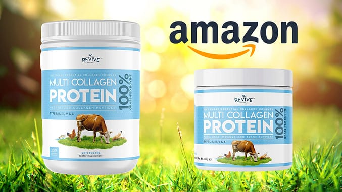 Revive naturals Multi Collagen Protein Powder which also has 5 Types of Food Sourced Collagen Peptides.