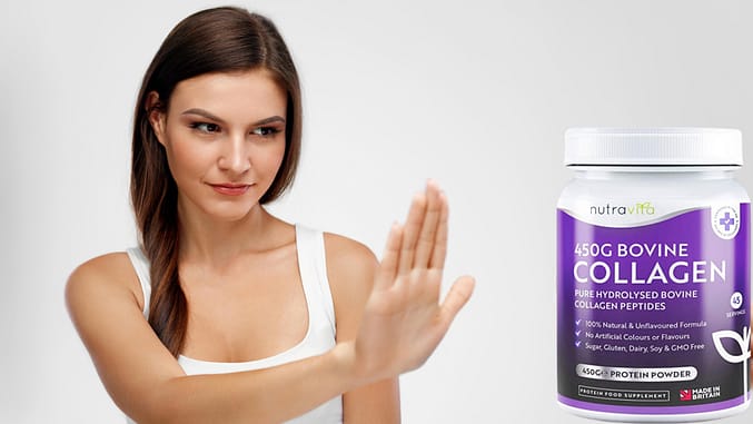 One of the bad-tasting collagen powders from Nutravita that I've tried in the past.