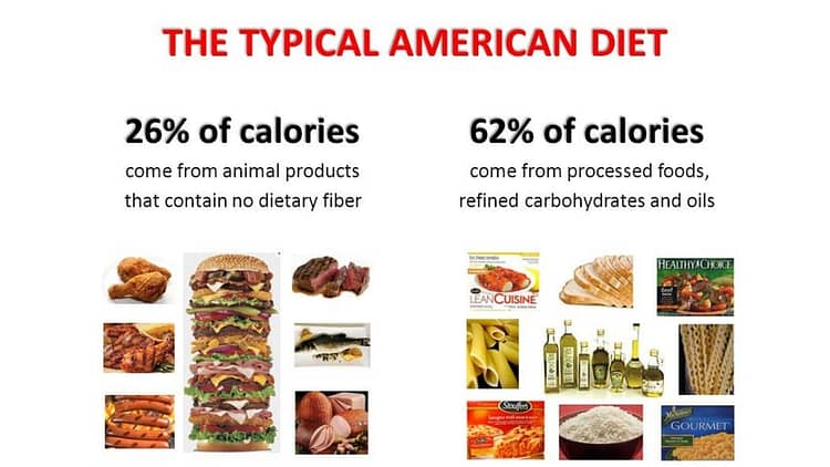 More than 60% of American's diet comes from processed foods.