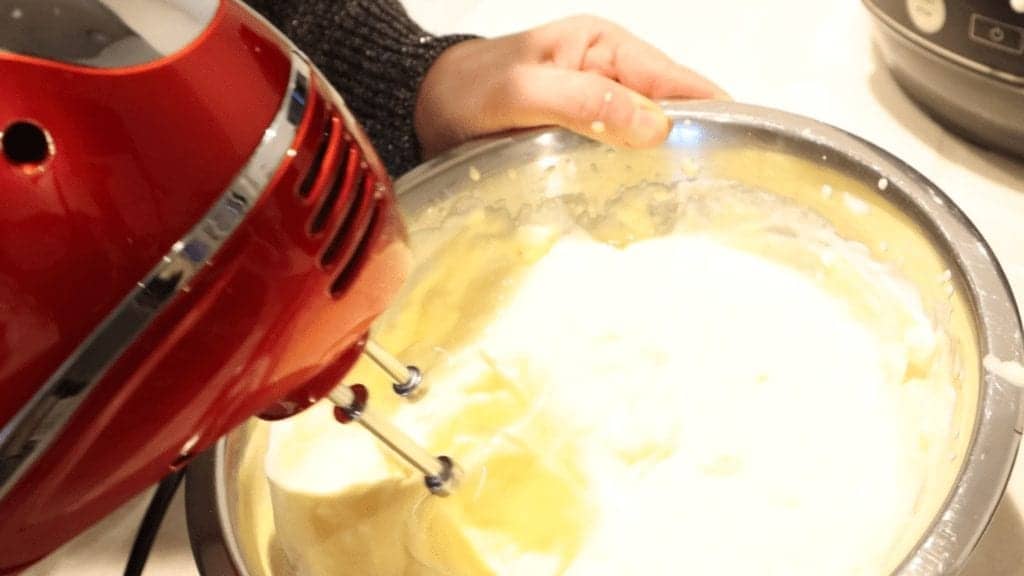 Mix it for a minute or 2 using an electric hand mixer.